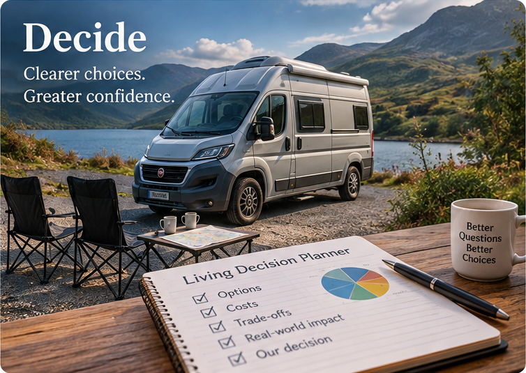 Two decision examples: Camper Van and the Living Decision Planner.