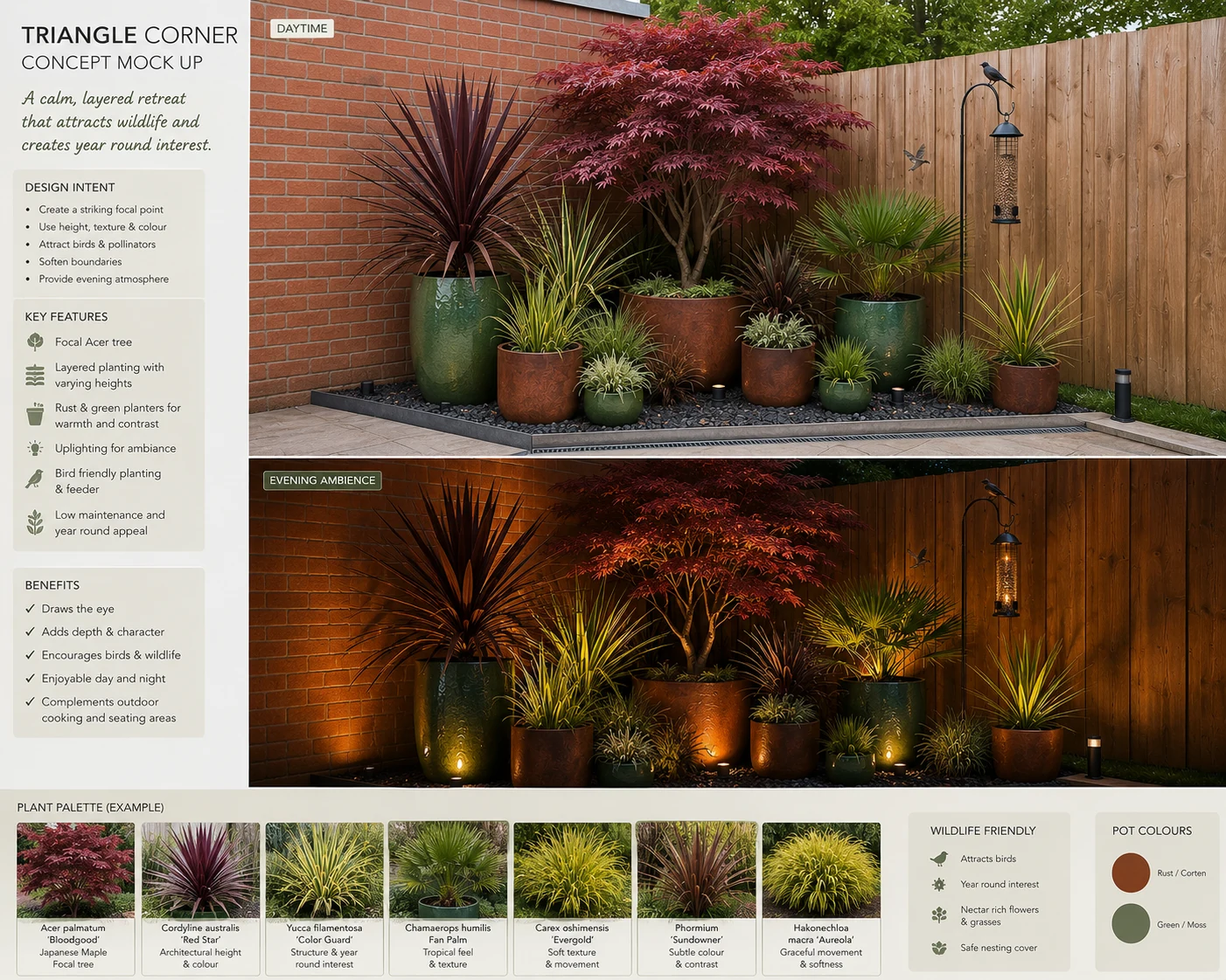A garden concept used to test an idea before physical work.